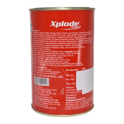 Xplode Chocolate Flavour With Vanilla & Cocoa Powder 200gm - Supplements-Sup