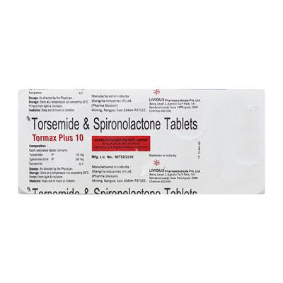 TORMAX PLUS 10 Tablet 10's - Hypertension-Diu