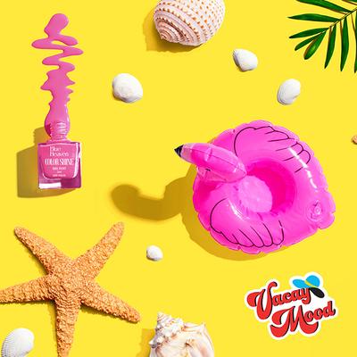 Blue Heaven Color Shine Mini Nail Polish Kit, Vacay Mood, Glossy Gel Finish, 25Ml 5's - Nail Polish
