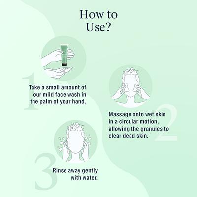 Arata Natural Refreshing Face Wash With Peppermint, Lemon oil & Organic Flaxseed 50 ml - Face Washes