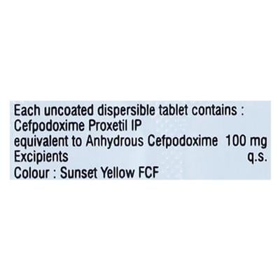 GUDCEF 100mg Dispersible Tablet 10's - Bacterial Infections-Cep