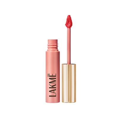 Lakme Double Duty Lip & Cheek Mousse Matte Lipstick & Soft Blush, Crimson Silk, 9gm - Liquid Lipsticks