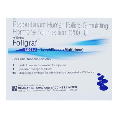 Foligraf 1200IU Injection 1'S - Hormonal Therapy-Tro