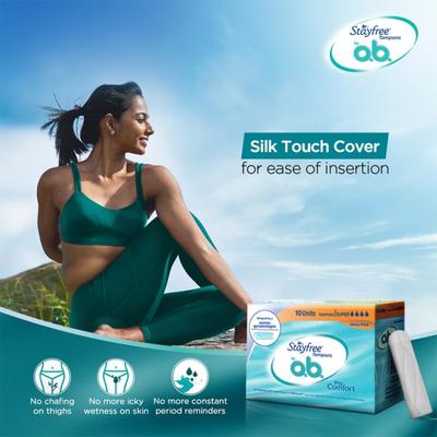 Stayfree Ob Pro Comfort Tampons For Heavy Flow 10's - Tampons
