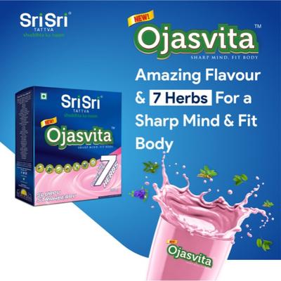 Sri Sri Tattva Ojasvita Powder - Strawberry Flavour 200 gm (Refill Pack) - Health Products