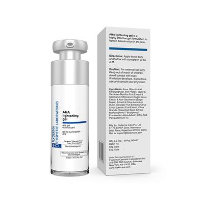 Fixderma FCL AHA LIGHTENING GEL Serum for Skin Brightening, AHA Serum for Men & Women (30 ml) - Face Gels