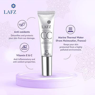 Lafz Light Beige Anti - Pollution CC Cream 100 gm - Foundation