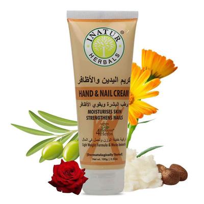 Inatur Herbals Hand & Nail Cream 100 gm - Hand Creams