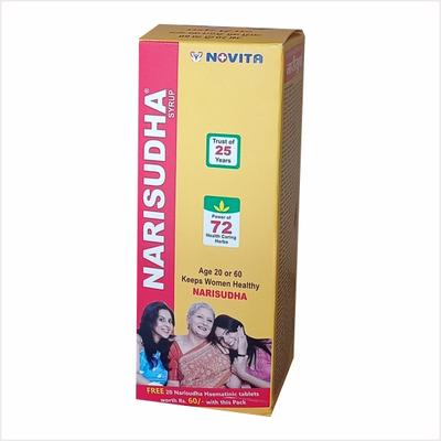 Novita Narisudha Syrup (Free 20 Narisudha Haematinic Tablet Worth Rs 60) 200 ml - Speciality Medicines