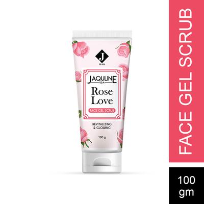 Jaquline USA Rose Love Face Gel Scrub 100 gm - Face Scrubs