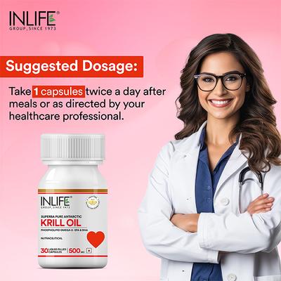 INLIFE Krill Oil Phospholipid Capsules 30's - Vital Health
