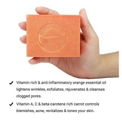 Soulflower Soap - Orange Carrot 150 gm - Soaps