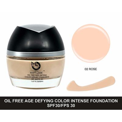 Matt Look Oil Free Age Defying Colour Intense Foundation SPF 30/FPS 30, Rose 50 ml - Foundation