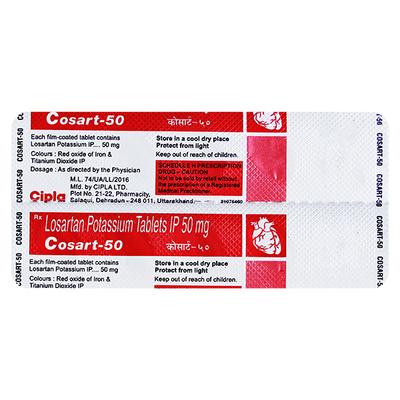 Cosart 50mg Tablet 10'S - Hypertension-Ang