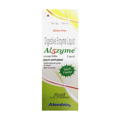 AL5ZYME GLUTEN FREE SAUNF FLAVOUR Liquid 100ml - Digestion-Dig