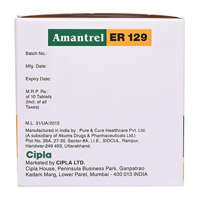 AMANTREL ER 129 Tablet 10's - Parkinsonism-Apd