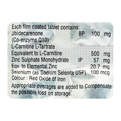 CARNIMAC Q 10 Tablet 10's - Supplements-Vam