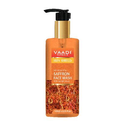 Skin Whitening Saffron Face Wash With Sandal Extract 250 ml - Face Washes