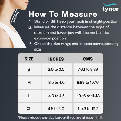 Tynor Cervical Collar Soft with Support (XL) (B 02) - Neck/Shoulder Supports