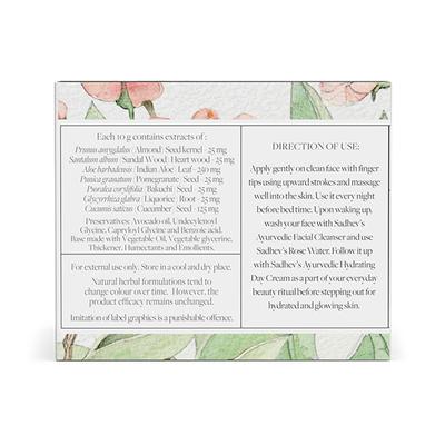 Sadhev - Ayurvedic Rejuvenating Night Cream 50 gm - Face Sunscreen