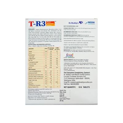 T R3 NUTRACEUTICAL Tablet 15's - Supplements-Sup