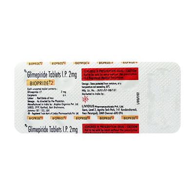 BIOPRIDE 2 Tablet 10's - Diabetes-Ant