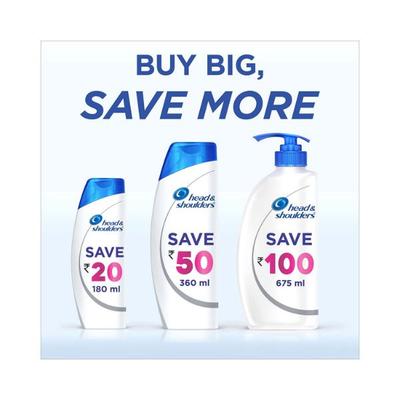 Head and Shoulders 2-In-1 Anti-Hairfall Anti-Dandruff Shampoo + Conditioner 180 ml - Shampoos