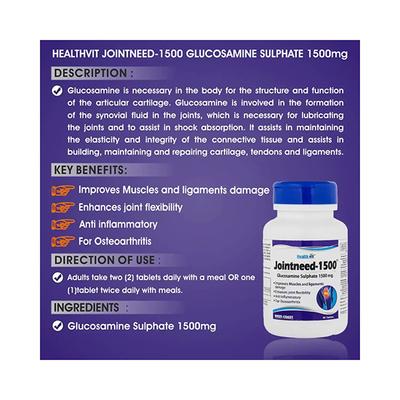 HealthVit Carnitine Tartrate 500 mg Tablet 60's - Weight Loss