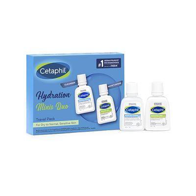 Cetaphil Mini Travel Pack for Sensitive Skin, Facewash & Moisturizer 50 ml - Makeup Kits & Sets