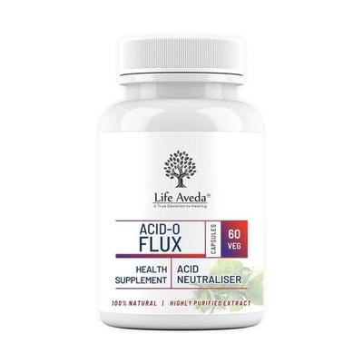 Life Aveda Acid-O Flux Veg Capsule 60's - Speciality Medicines