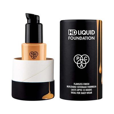 PAC HD Liquid Foundation Flawless Finish Buildable Coverge formula Lasts Upto 12 Hours Jdeal for Daily-Wear 3.3 30ml - Foundation