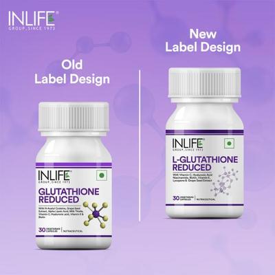 Inlife L-Glutathione Reduced Vegetarian Capsules 30's - Multi-Vitamins