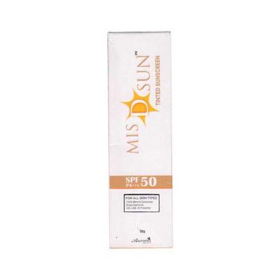 MIS D SUN SPF 50 PA+++ TINTED Sunscreen 50gm - Sunscreen Preparations-Emo
