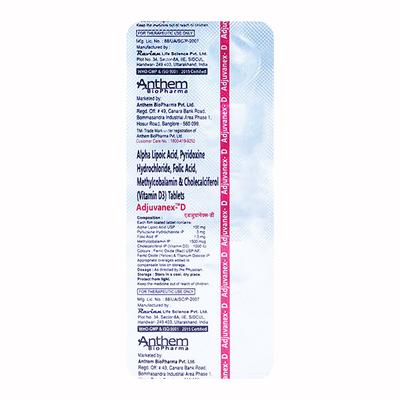 ADJUVANEX D Tablet 10's - Supplements-Vam