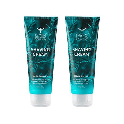 Bombay Shaving Company Shaving Cream With Tea Tree Oil, Aloe Vera 100gm - Pre & Post Shaves