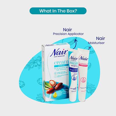 Nair Upper Lip Cream - Argan Oil 20 ml - Hair Creams