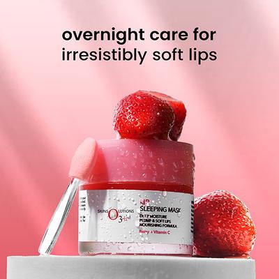 O3+ Lip Sleeping Mask For Plump & Soft Lips 25 gm - Lip Mask