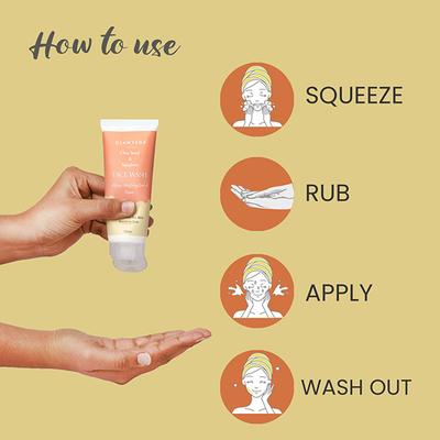 Glamveda Chia Seeds & Squalene Nourishing Face WashFor Nourishing & Delay'S Signs Of Aging 100 ml - Face Wash & Cleansers