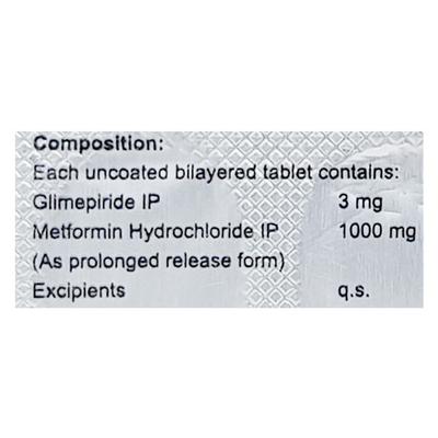 GLIMICORD M3 FORTE Tablet 15's - Diabetes-Ant