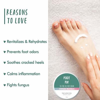 The Love Co. Foot Fix Tea Tree Oil Foot Cream 100 gm - Foot Care