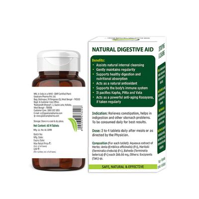 Goodcare Triphala Natural Bowel Cleanser Tablet 60's - Personal Care (Ayush)