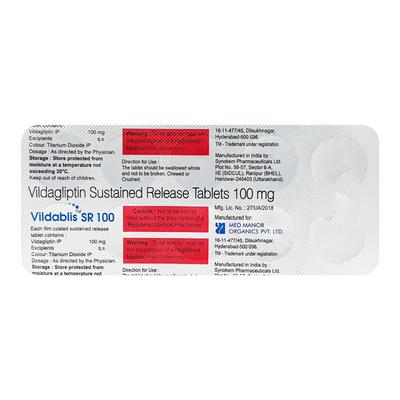 VILDABLIS SR 100 Tablet 10's - Diabetes-Ant