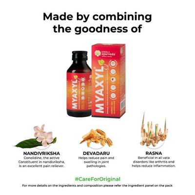 Kerala Ayurveda Myaxyl Ayurvedic Pain Relief Oil 60 ml - Pain Relief (Ayush)