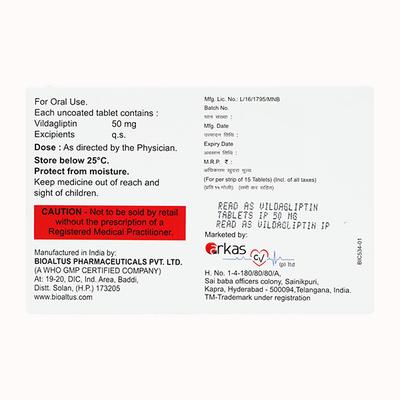 ARKAGLIP 50 Tablet 15's - Diabetes-Ant