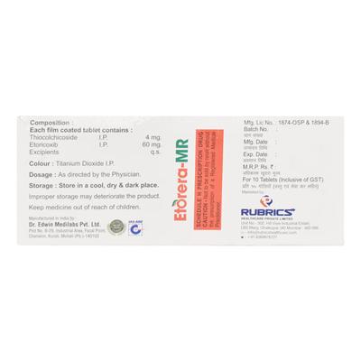 ETORERA MR Tablet 10's - Pain relief-Nsa