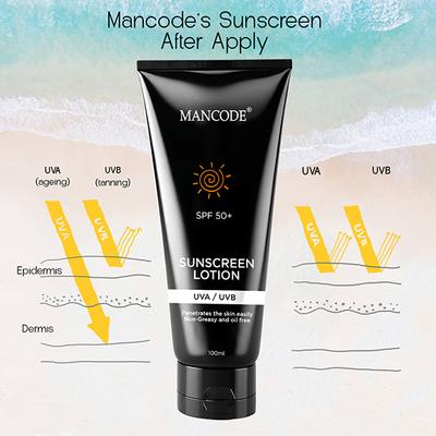 Mancode Spf 50+ Sunscreen Lotion 100 ml - Face Sunscreen