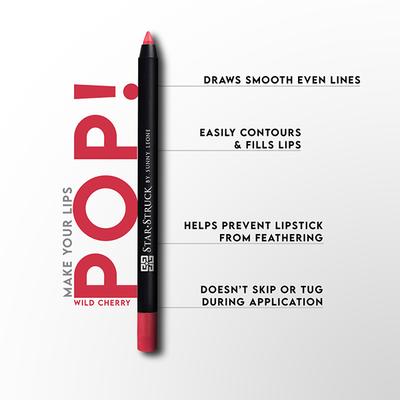 Star Struck by Sunny Leone Long Wear Lip Liner - Wild Cherry 1.2 gm - Lip Liners