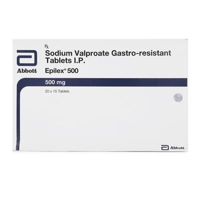 EPILEX 500mg Tablet 15's - Epilepsy/Convulsion-Ant