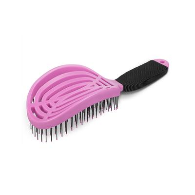 NuWay 4HAIR U.S. Patented Detangler Hair Brush for Men & Women - Rose Pink - Detangling DoubleC 1s 1's - Hair Brushes