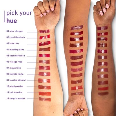Plum Glassy Glaze Lip Lacquer 3-In-1 Lipstick + Lip Balm + Gloss 02 Coral The Shots 4.5 ml - Liquid Lipsticks